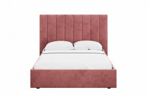 Кровать 1400 Ингрид 312 Велюр Ультра коралл в Ноябрьске - noyabrsk.mebel-tymen.ru | фото