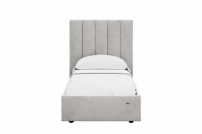 Кровать 900 Ингрид 312 Велюр Ультра Смог в Ноябрьске - noyabrsk.mebel-tymen.ru | фото