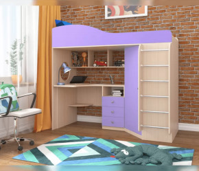 Кровать-чердак Кадет 1 с металлической лестницей Ярофф в Ноябрьске - noyabrsk.mebel-tymen.ru | фото