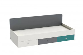 Кровать Клео арт. 010, 900*2000 мм, графит, миндаль, океан Диал в Ноябрьске - noyabrsk.mebel-tymen.ru | фото