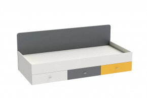 Кровать Клео арт. 010, 900*2000 мм, графит, миндаль, солнечный Диал в Ноябрьске - noyabrsk.mebel-tymen.ru | фото