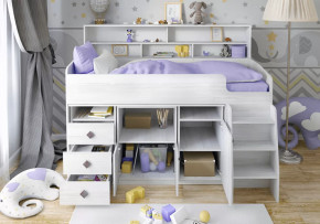 Кровать Малыш- 5 с полкой Винтерберг Ярофф в Ноябрьске - noyabrsk.mebel-tymen.ru | фото