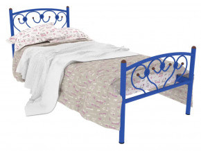 Кровать металлическая Ева Plus синяя в Ноябрьске - noyabrsk.mebel-tymen.ru | фото