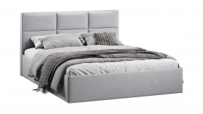 Кровать с ПМ «Стелла» Тип 1 с заглушиной Микровелюр Jercy Silver в Ноябрьске - noyabrsk.mebel-tymen.ru | фото
