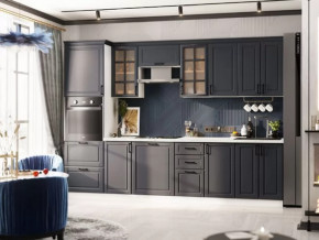 Кухня Николь-1 3 м. Белый/Графит софт в Ноябрьске - noyabrsk.mebel-tymen.ru | фото