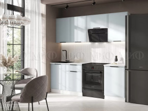 Кухня Николь 2,1м (Браш Деним Блю) в Ноябрьске - noyabrsk.mebel-tymen.ru | фото