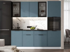 Кухня Николь 2,2м (Браш Блю) в Ноябрьске - noyabrsk.mebel-tymen.ru | фото