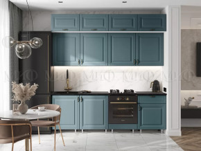 Кухня Престиж 2,4м (Браш Блю) в Ноябрьске - noyabrsk.mebel-tymen.ru | фото
