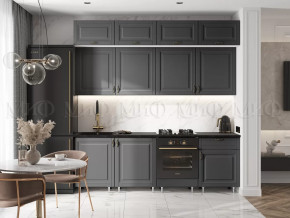Кухня Престиж 2,4м (Графит софт) в Ноябрьске - noyabrsk.mebel-tymen.ru | фото