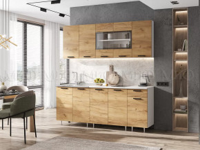 Кухня Рио NEW 1,8м Дуб Крафт ЛДСП в Ноябрьске - noyabrsk.mebel-tymen.ru | фото