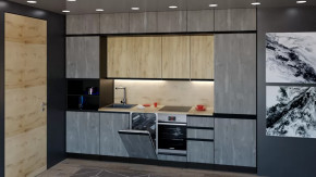 Кухонный гарнитур Адажио люкс 3000 мм в Ноябрьске - noyabrsk.mebel-tymen.ru | фото