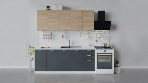 Кухонный гарнитур «Гранита» длиной 200 см в Ноябрьске - noyabrsk.mebel-tymen.ru | фото