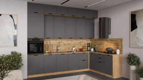 Кухонный гарнитур «Гренада» №20 Дуб Крафт золотой, Холст Вулкан в Ноябрьске - noyabrsk.mebel-tymen.ru | фото