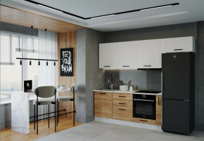 Кухонный гарнитур Лада-2550 столешница 26 мм в Ноябрьске - noyabrsk.mebel-tymen.ru | фото