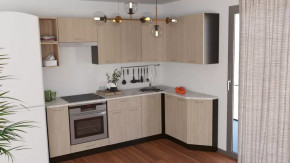 Кухонный гарнитур Надежда прайм 5 2300*1500 мм в Ноябрьске - noyabrsk.mebel-tymen.ru | фото