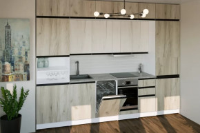 Кухонный гарнитур Паола люкс 3000 мм в Ноябрьске - noyabrsk.mebel-tymen.ru | фото