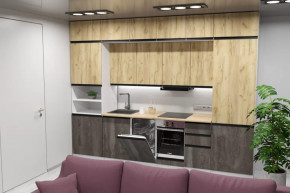 Кухонный гарнитур Сапфир экстра 3000 мм в Ноябрьске - noyabrsk.mebel-tymen.ru | фото