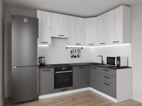 Кухонный гарнитур угловой Санторини-2200х1600 МДФ столешница 26 мм в Ноябрьске - noyabrsk.mebel-tymen.ru | фото