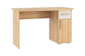 Стол компьютерный 1200 Лайт-1 дуб сонома/белый в Ноябрьске - noyabrsk.mebel-tymen.ru | фото