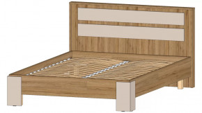 Ленора Кровать 1400 Дуб вотан/Кашемир в Ноябрьске - noyabrsk.mebel-tymen.ru | фото