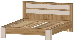 Ленора Кровать 1600 Дуб вотан/Кашемир в Ноябрьске - noyabrsk.mebel-tymen.ru | фото