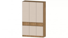 Ленора Шкаф 3х ств. Дуб вотан/Кашемир в Ноябрьске - noyabrsk.mebel-tymen.ru | фото