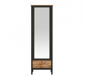 LOFT шкаф SZF1W1S/60 (Дуб вотан/Черный) в Ноябрьске - noyabrsk.mebel-tymen.ru | фото