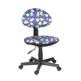 Кресло Логика  Т-59 (космос на синем) без подлокотников в Ноябрьске - noyabrsk.mebel-tymen.ru | фото