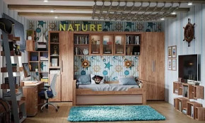 Модульная детская Nature в Ноябрьске - noyabrsk.mebel-tymen.ru | фото