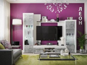Модульная гостиная Леон в Ноябрьске - noyabrsk.mebel-tymen.ru | фото