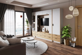 Модульная гостиная Оттавия Белый в Ноябрьске - noyabrsk.mebel-tymen.ru | фото