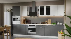 Модульная кухня «Габриэлла» Белый/Сноу/Титан в Ноябрьске - noyabrsk.mebel-tymen.ru | фото