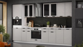 Модульная кухня «Гренада» Белый, Холст мокко в Ноябрьске - noyabrsk.mebel-tymen.ru | фото