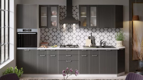 Модульная кухня «Кимберли» Белый, Титан в Ноябрьске - noyabrsk.mebel-tymen.ru | фото