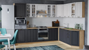 Модульная кухня «Лина» Дуб крафт золотой/Графит в Ноябрьске - noyabrsk.mebel-tymen.ru | фото