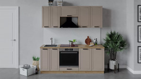 Модульная кухня «Лорас» Дуб крафт золотой/Холст латте в Ноябрьске - noyabrsk.mebel-tymen.ru | фото