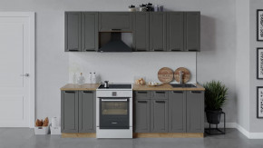 Модульная кухня «Лорас» Дуб крафт золотой/Холст вулкан в Ноябрьске - noyabrsk.mebel-tymen.ru | фото