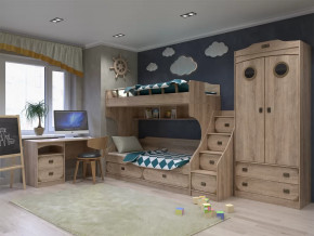 Модульная подростковая Мираж-1 Дуб баррик в Ноябрьске - noyabrsk.mebel-tymen.ru | фото