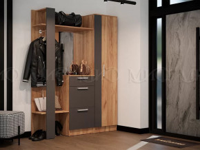Модульная прихожая Мартина Графит, Дуб крафт в Ноябрьске - noyabrsk.mebel-tymen.ru | фото