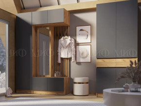 Модульная прихожая Роджинамиф, дуб крафт/графит в Ноябрьске - noyabrsk.mebel-tymen.ru | фото