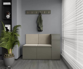 Модульная прихожая Stark 3 Серый графит/Велюр бежевый НК-мебель в Ноябрьске - noyabrsk.mebel-tymen.ru | фото