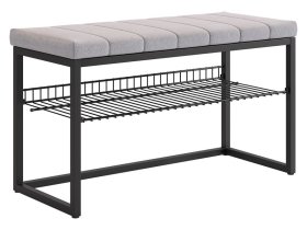 Обувница Классная 2 черный муар/оникс (велюр) в Ноябрьске - noyabrsk.mebel-tymen.ru | фото