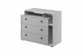 Оскар Комод 3 ящика Белый снег в Ноябрьске - noyabrsk.mebel-tymen.ru | фото