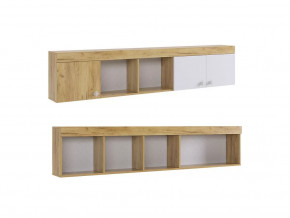 Полка Форсаж дуб крафт золотой/белый в Ноябрьске - noyabrsk.mebel-tymen.ru | фото