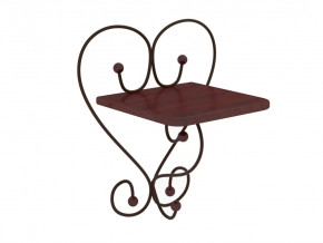 Полка настенная Милсон коричневая в Ноябрьске - noyabrsk.mebel-tymen.ru | фото