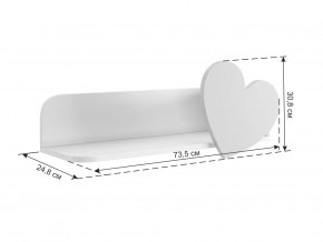 Полка навесная Сердечко в Ноябрьске - noyabrsk.mebel-tymen.ru | фото