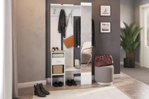 Прихожая Агата белый рамух в Ноябрьске - noyabrsk.mebel-tymen.ru | фото