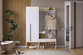 Прихожая Баско К2 белое дерево в Ноябрьске - noyabrsk.mebel-tymen.ru | фото