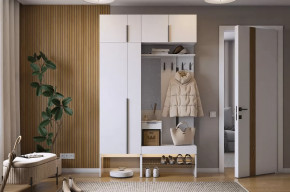 Прихожая Баско К6 белое дерево в Ноябрьске - noyabrsk.mebel-tymen.ru | фото