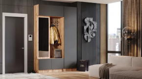 Прихожая Бавария Дуб вотан/графит в Ноябрьске - noyabrsk.mebel-tymen.ru | фото